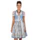 Stockerpoint Damen Dirndl Anastasia Kleid für besondere Anlässe, hellblau-Silber, 38