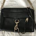 Rebecca Minkoff Bags | Authentic Rebecca Minkoff Crossbody Bag | Color: Black/Gold | Size: Os