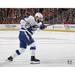 Nikita Kucherov Tampa Bay Lightning Unsigned White Jersey Shooting Photograph