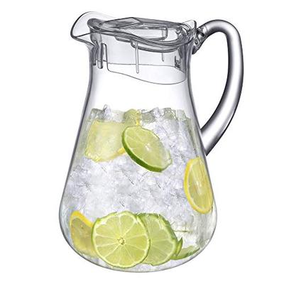 Amazing Abby - Quadly Bandly - Acrylic Pitcher (64 oz), Clear Plastic Water  Pitcher with Lid, Fridge Jug, BPA-Free, Shatter-Proof, Great for Iced Tea