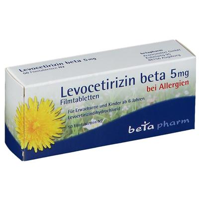 Levocetirizin beta 5 mg Filmtabletten 50 St Image