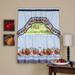 Wide Width Golden Delicious Printed Tier & Swag Window Curtain Set by Achim Home Décor in Iced Blue (Size 57" W 24" L)