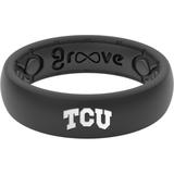 Women's Groove Life Black TCU Horned Frogs Thin Ring