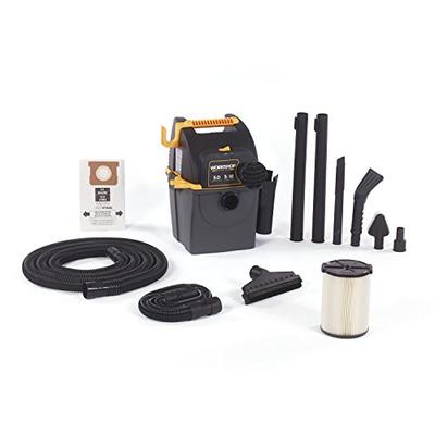 WORKSHOP Wet Dry Vacs WS0501WM Portable Wall Mount Wet Dry Shop Vacuum for Auto, Garage and In-Home