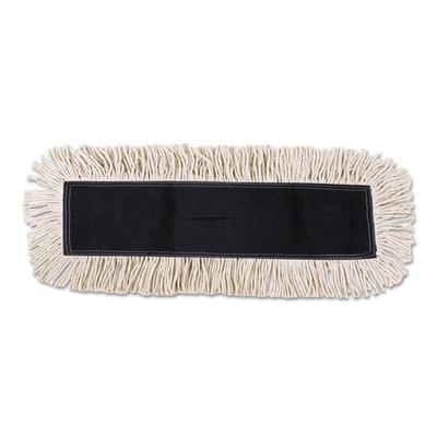 Unisan BWK1624 Disposable Dust Mop Head with Sewn Center Fringe, Cotton/Synthetic, 24"W x 5"D