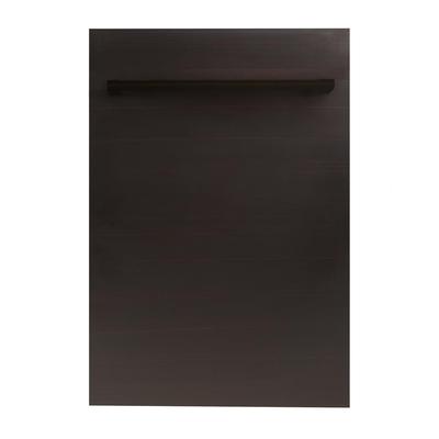 ZLINE Kitchen and Bath 18 in. Top Control Dishwasher in Oil-Rubbed Bronze with Stainless Steel Tub a