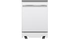 GE Portable Dishwasher in White with 12 Place Settings Capacity, 54 dBA