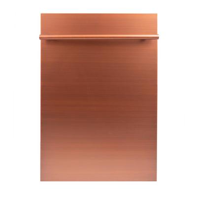 ZLINE Kitchen and Bath 18 in. Top Control Dishwasher in Copper with Stainless Steel Tub and Modern S