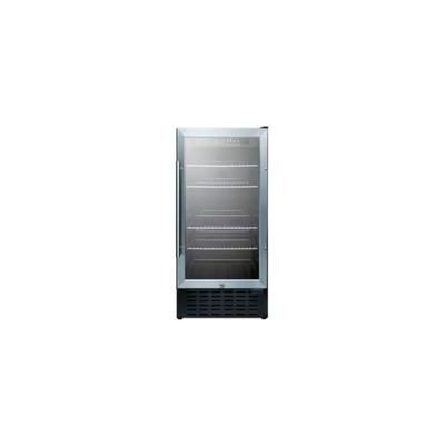 Summit SCR1841BCSS 18 Inch Wide 2.7 Cu. Ft. Built-In or Free Standing Wine and B Stainless Steel