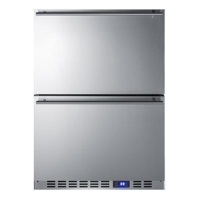Summit 24" Drawer Refrigerator with 3.4 cu. ft. Capacity in Stainless Steel