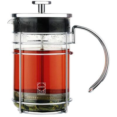 GROSCHE Madrid 3-Cup French Press in Chrome, Grey