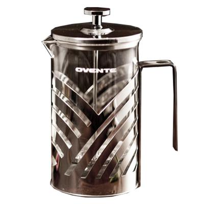 Ovente 3.4-Cup Nickel Brushed French Press Cafetire Coffee and Tea Maker with High-Grade Stainless S