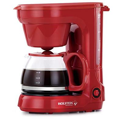 Holstein Housewares HH-0914701R 5-Cup Coffee Maker, Red