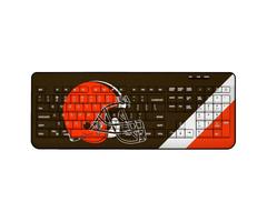 Cleveland Browns Diagonal Stripe Wireless Keyboard