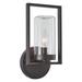 Matthew 1-Light Rubbed Bronze Outdoor/Indoor Wall Sconce 13"