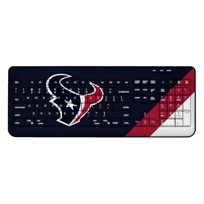 Houston Texans Diagonal Stripe Wireless Keyboard