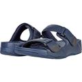 Fitflop Men's Gogh MOC Slide in Leather Flip Flops, Blue (Midnight Navy 399), 11 (45 EU)