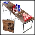 Official Beer Pong Full Set | Old School | 1 Beer Pong Table + 120 Cups (60 Blue & 60 Red) + 6 Balls | Complete Pack | Premium Quality | Official Table | Scratchproof | House Party | OriginalCup®