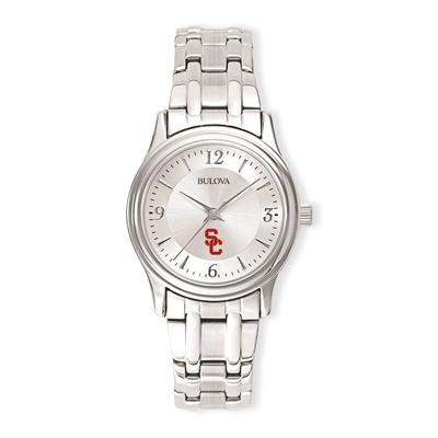 USC Trojans Women's Stainless Steel Quartz Watch - Silver