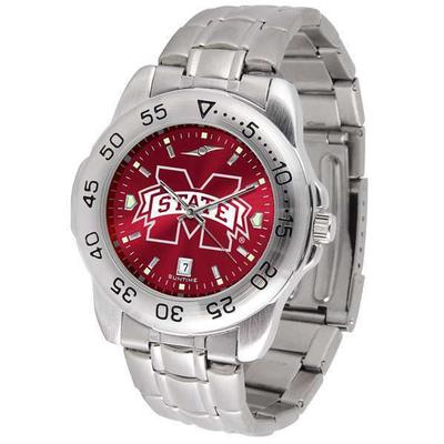 Mississippi State Bulldogs-sport Steel Anochrome Mens Watch