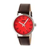 Crayo Unisex Pride Brown Genuine Leather Strap Watch 36mm - Brown screenshot. Watches directory of Jewelry.
