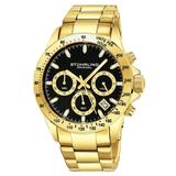 Stuhrling Men's Gold Tone Stainless Steel Bracelet Watch 42mm - Gold screenshot. Watches directory of Jewelry.