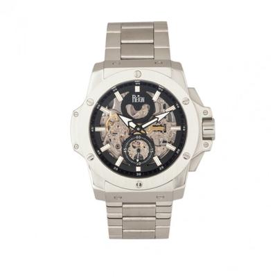 "Reign Watches Commodus Automatic Skeleton Bracelet Watch Silver/Black One Size Model: REIRN4007"