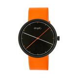 Simplify Quartz The 4100 Black Dial, Genuine Orange Leather Watch 43mm - Orange screenshot. Watches directory of Jewelry.
