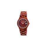 Earth Wood Unisex Watches Biscayne Collection Red red dial, red wood case screenshot. Watches directory of Jewelry.