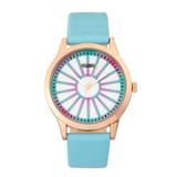Crayo Unisex Electric Light Blue Leatherette Strap Watch 41mm - Blue screenshot. Watches directory of Jewelry.