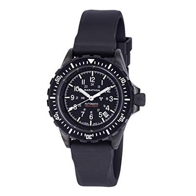 Marathon Watch GSAR Swiss Made Military Issue Diver's Automatic Watch (41mm, Anthracite Black, No Go