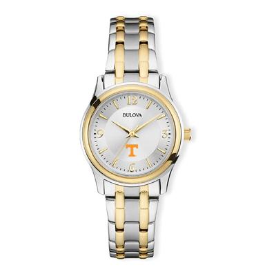 "Tennessee Volunteers Women's Silver/Gold Classic Two-Tone Round Watch"