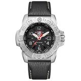 Luminox Men's Navy Seal 3251 Stainless Black Leather Strap Watch - Black screenshot. Watches directory of Jewelry.