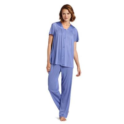 Exquisite Form Women's Colortura Short Sleeve Pajama,Victory Violet,Small