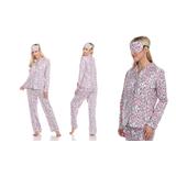 Women's White Mark Three-Piece Pajama Set - S to 4XL! (XL) 10-12 Grey Cheetah screenshot. Pajamas directory of Lingerie.