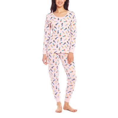 Leveret Women's Sleep Bottoms - Light Pink Mermaid Pajama Set - Women