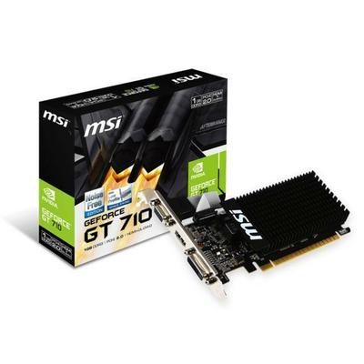 MSI NVIDIA GeForce GT 710 1GB DDR3 VGA/DVI/HDMI Low Profile G7101D3HP
