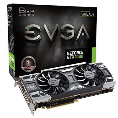 EVGA GeForce GTX 1080 GAMING ACX 3.0, 8GB GDDR5X, LED, DX12 OSD Support (PXOC) Graphics Card 08G-P4-