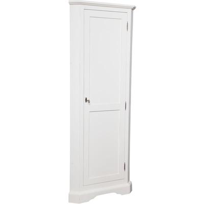 Biscottini - Eckschrank im Country-Stil aus massivem Lindenholz mit antikiertem weißem Finish Image