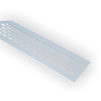 Aluminium Lüftungsgitter 60x245mm Stegblech Lüftungsblech Lüftung Heizungsgitter Silber eloxiert Image