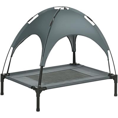 Erhöhtes Hundebett mit Baldachin, Haustierbett, Hundeliege outdoor mit Dach, Atmungsaktiv, Image