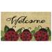 Printed Coir Door Mat 18" x 30" by Achim Home Décor in Ladybug