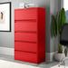 Upper Square™ Harietta 5-Drawer Lateral Filing Cabinet Metal/Steel in Red | 67.63 H x 36 W x 18.63 D in | Wayfair A4BD84C0ED7C4A77A1C36622ACEB4E1D