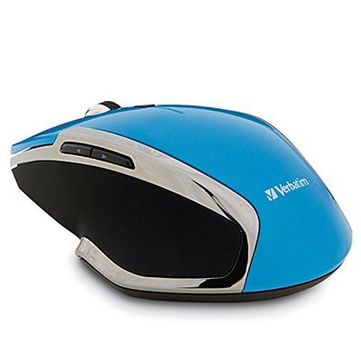 Verbatim Wireless Notebook 6-Button Deluxe Mouse - Ergonomic, Blue LED, Portable Mouse for Mac and W