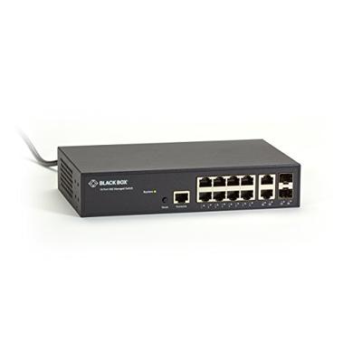 Black Box 10-Port Gigabit Ethernet Switch Managed