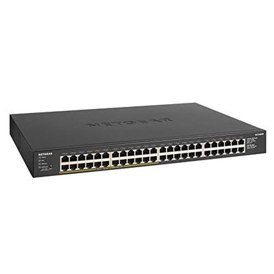 NETGEAR 48-Port Gigabit Ethernet Unmanaged PoE+ Switch with 380W PoE Budget (GS348PP)
