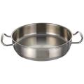 Lacor Eco-Chef Round Dish Without Lid, Stainless Steel, Silver, 28 cm