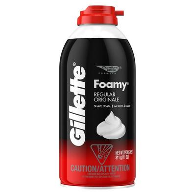 (6 Pack) GILLETTE FOAMY SHAVE FOAM ORIGINAL 11oz