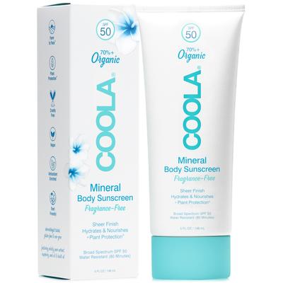 Coola Fragrance-Free Mineral Body Sunscreen Spf 50, 5-oz.