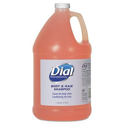 Dial Professional 03986 Body and Hair Care 1gal Bottle Gender-Neutral Peach Scent 4/Carton